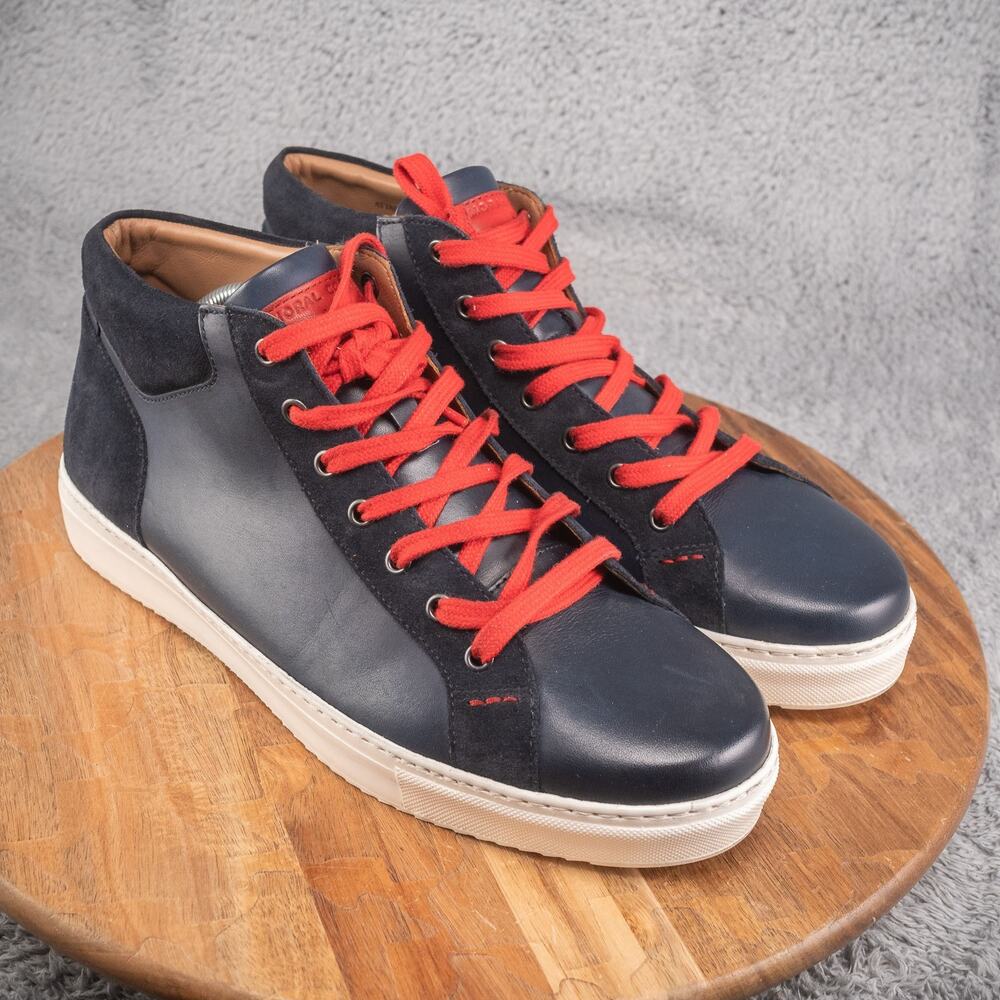 Mens Moral Code Donald Driver Thrive Navy High-Top Sneakers. Size 11 M